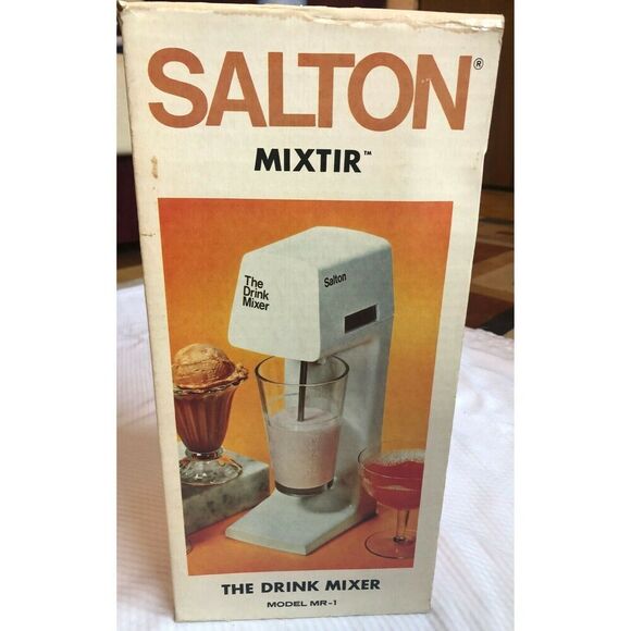 Vintage Salton Mixer The Drink Mixer Model MR-1 Open Box Used - Picture 8 of 10